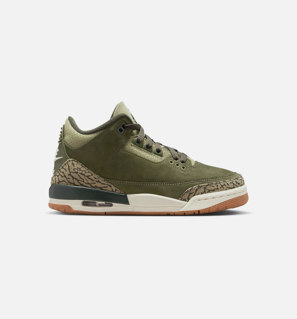Air Jordan 3 Retro Medium Olive Grade School Lifestyle Shoes - Medium Olive/Sequoia/Neutral Olive/Sail