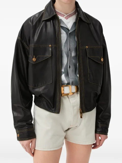 Versace nappa blouson