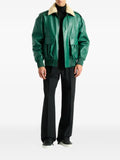 Balmain shearling leather bomber jacket