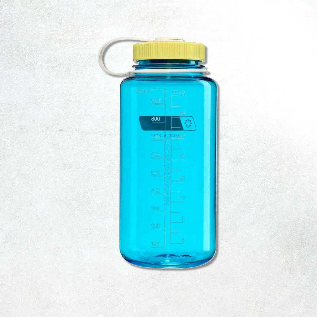 Nalgene 1L Wide Mouth Tritan Sustain Water Bottle: Blue Atoll/ Endive