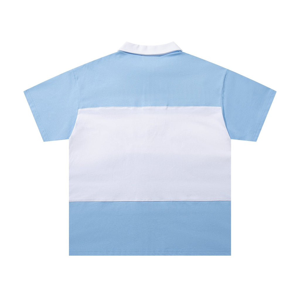 MAJESTIK XX Sports Graphic Zip Polo Shirt