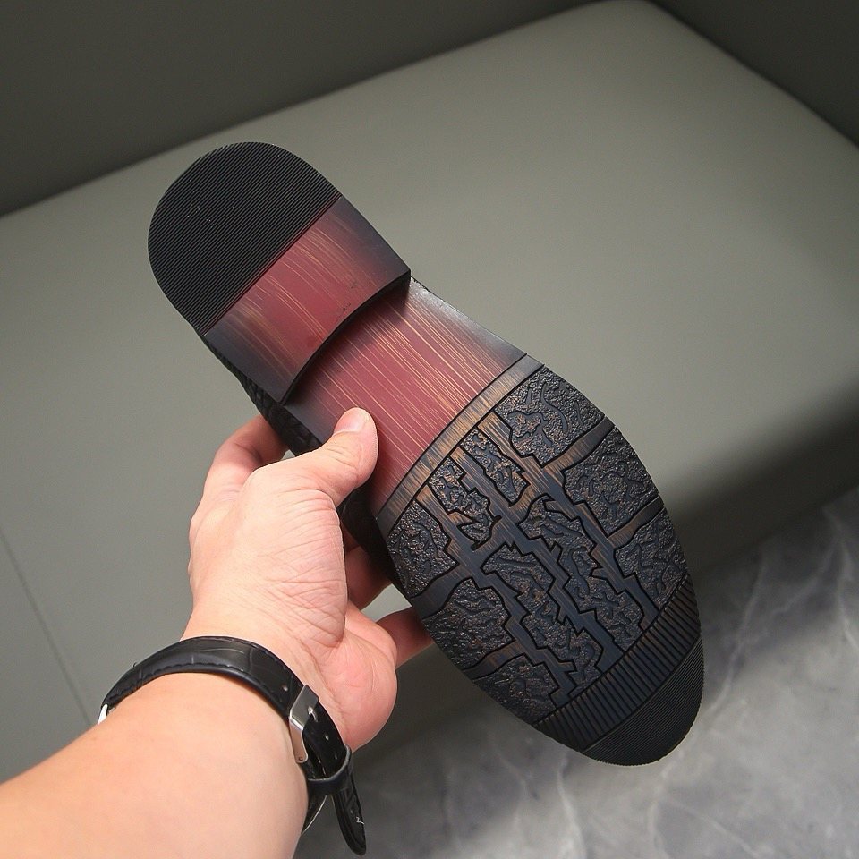 Hermès Black H-Buckle Loafers