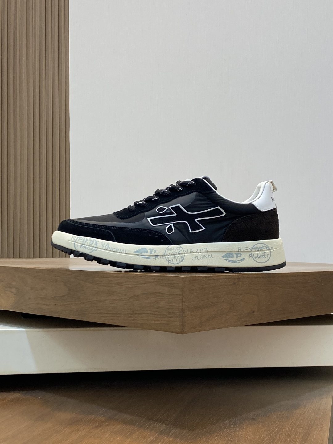Premiata Suede Mesh Low-Top Sneakers